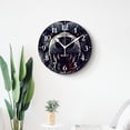 thumbnail image 4 of 16 Inch Wall Clock Battery Operated Silent Clock Decorative for Office, Kitchen, Outdoor, Living Room，Bear Silhouette Pattern Pretty, 4 of 4