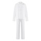 thumbnail image 5 of VISgogo Traje de Pijama de Dos Piezas para Mujer, Tops de Manga Larga con Botones y Cuello Vuelto de Color Sólido + Pantalones Largos con Cintura Elástica VISgogo moda, 5 of 9