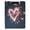 Pink Heart-shaped Sparkler, variant on A4 Double Clip File Folder 18.9x12.6in Clipboards Foldable Binder Holds 80 Sheets Project Folder for Office, Home Heart with Galaxy Background