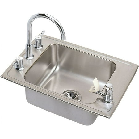 Elkay Drkad222045c 22" Single Basin Drop-In Stainless Steel Utility Sink - Stainless Steel