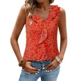 thumbnail image 2 of Blusa Gaharu Professional Tops para Mujer Sin Mangas Roja M, 2 of 6
