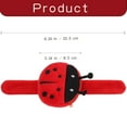 thumbnail image 2 of Toyvian 2pcs Kids Slap Bracelets with Plush Purse Ladybug Wallet Wristband Jungle Party Favors Mini Stuffed Animal Pouch, 2 of 7