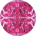 thumbnail image 1 of Ahgly Company Indoor Round Persian Pink Traditional Area Rugs, 7' Round, 1 of 4