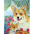 thumbnail image 1 of Carolines Treasures 7084GF Corgi Mommas Love And Roses Flag - Garden Size, 1 of 3