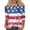 1-Red, variant on MuXiKeJi Clothes 250th Anniversary USA Shirt Women America 250 Shirt 3/4 Sleeve Patriotic Flag Eagle Print Tops 1776-2026 Tshirt Gifts