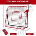 thumbnail image 2 of QinaQin Adjustable Soccer Re-bound Net, Portable Soccer Training Equipment, High-Strength Re-bound Net, Easy To Install, 2 of 8