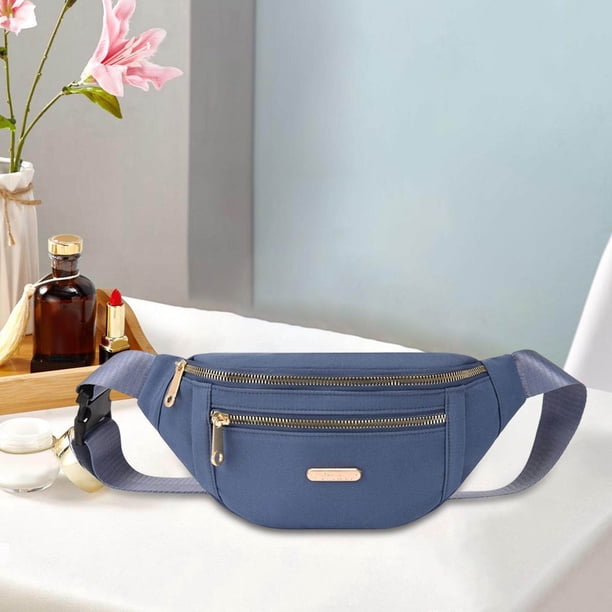 Sac Banane Femme 30x20 Cm – Cuir Végétalien, Bandoulière Réglable, Multi-poches – Idéal Quotidien Et Voyage