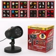 thumbnail image 1 of Halloween Christmas Snowflake Projection Lights LED 12 Card Garden Lights Outdoor Waterproof Patio Ground Plug Lights, 1 of 6
