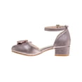 thumbnail image 2 of Badgley Mischka Little Kids Girls Low Block Heel Dress Shoes with Bow - Pink Glitter, 11, 2 of 7