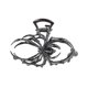 thumbnail image 1 of Pinza para el pelo con forma de araña gótica: accesorio de aleación estilo coreano para mujer. Diseño innovador, multifuncional, duradero y suave., 1 of 5
