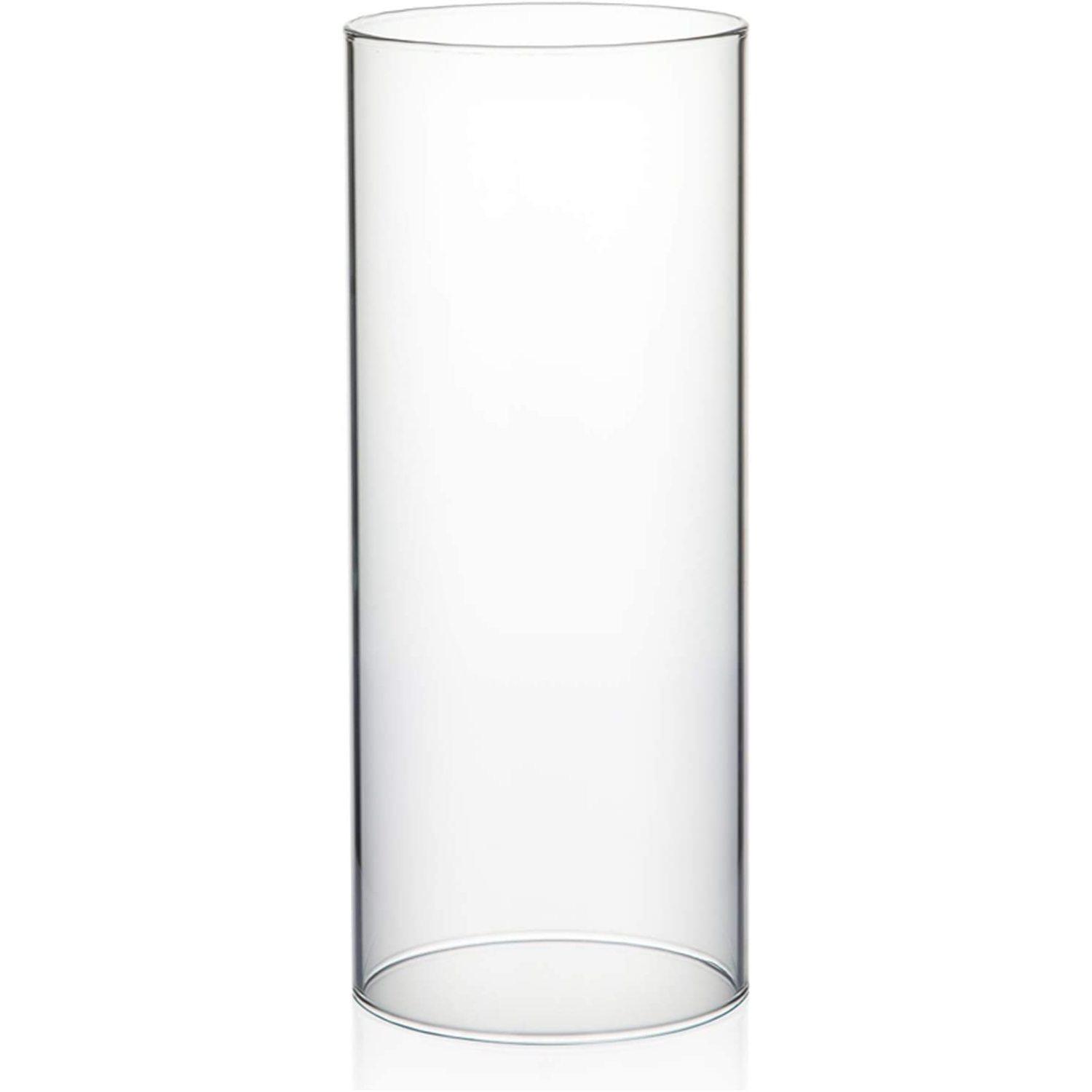 Candle Holder Sleeve, Wide 4", Height 10", Clear Glass Cylinder