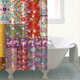thumbnail image 4 of Pioneer Flower Floral Print Pattern Shower Curtain 84"x72" ,Bathroom Decorative Shower Curtains Set with 12 Hooks,Modern Waterproof Washable Shower Curtain, 4 of 6