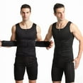 thumbnail image 2 of Chaleco moldeador de doble cinturón para hombre, corsé de goma reforzado para el sudor, cinturón deportivo ajustado para la cintura, 2 of 6