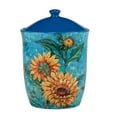 thumbnail image 4 of Certified International Golden Sunflowers 3-Piece Earthenware Kitchen Canisters Set, 4 of 4
