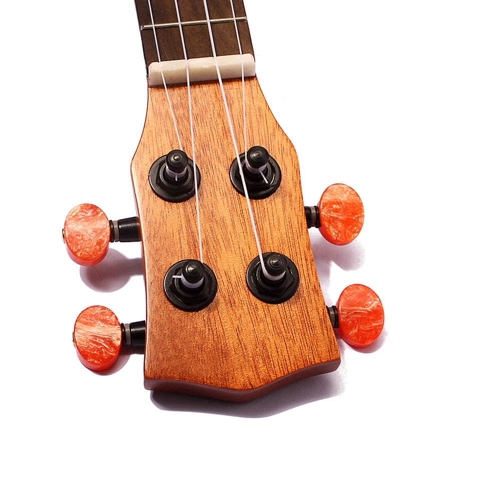 Raindrops Travel Ukulele Brown Wood with Solid Spruce Top and Sapele Sides Compact Portable Instrument