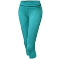 thumbnail image 1 of FashionOutfit Women's 3/4 Mesh Contrast Workout Yoga Pants, 1 of 3