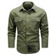 thumbnail image 2 of Xihbxyly Camisa de Terciopelo de Manga Larga para Hombre, Chaqueta de Trabajo Gruesa y Cálida, Elegante Chaqueta Informal con Capucha, Ideal para Salir a La Oficina, Cómoda y a La Moda, Talla M-5Xl., 2 of 5