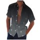 thumbnail image 2 of Blusa y camisa de manga corta con cuello vuelto Camisa casual para hombre Camisa de bolos vintage de manga corta Camisas de verano de playa cubana Camisa con botones Blusa para hombre Poliéster, 2 of 5