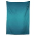thumbnail image 3 of Ambesonne Ombre Tablecloth Rectangular Table Cover, Tropic Ocean Room, 52"x70", Petrol Blue, 3 of 4