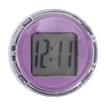 thumbnail image 1 of Reloj de Coche Analógico Morado Único Bargains para Coche Redondo ABS 2.6x2.6x1cm Pantalla Adhesiva de Tiempo 1 Pcs, 1 of 1