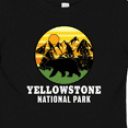 thumbnail image 4 of Inktastic Yellowstone National Park with Bear Mountains and Trees Cricle Boys or Girls Baby T-Shirt, 4 of 5