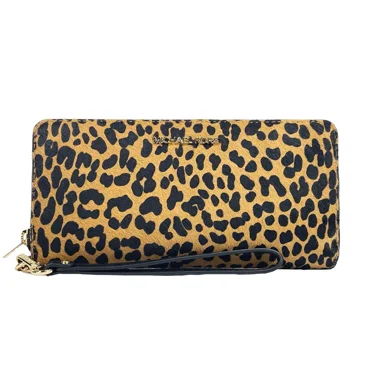 Michael Kors Jet Set Animal Print Continental Wristlet Wallet