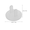 thumbnail image 2 of KALLORY 12pcs Baby Proofing Outlet Covers - Child Safety Electrical Socket Protectors - Power Plug Caps for 2-Prong Wall Outlets, 2 of 10