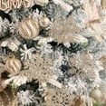 thumbnail image 3 of 12 PCS 3.9-Inch Glitter Snowflake Ornaments, Plastic Xmas Tree Decorations for Christmas, Holiday, and Winter Home Decor, 3 of 5