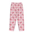 thumbnail image 5 of Xecao Strawberries Women's Straight Lounge Pajama Pants: The Epitome of Relaxed Sleepwear, 5 of 9