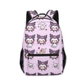 thumbnail image 4 of Mochila con dibujos animados de Sanrio Kuromi Kuromi impresa en 3D para estudiantes de primaria y secundaria, 4 of 5