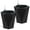 Black-16"H, variant on CazToi 16-22.4Inch Self Watering Planters Set of 2 with Water Level Monitor Inner Bucket Trays for Indoor Outdoor Use