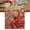 Red, variant on Ocean Blue Octopus Table Runner, Coastal Anchor Sea Boat Retro World Map Washable Cotton Linen Table Runners 36 Inches Long, Dresser Scarf Runner for Nightstand/End Tables/Round Tables 13''x36''