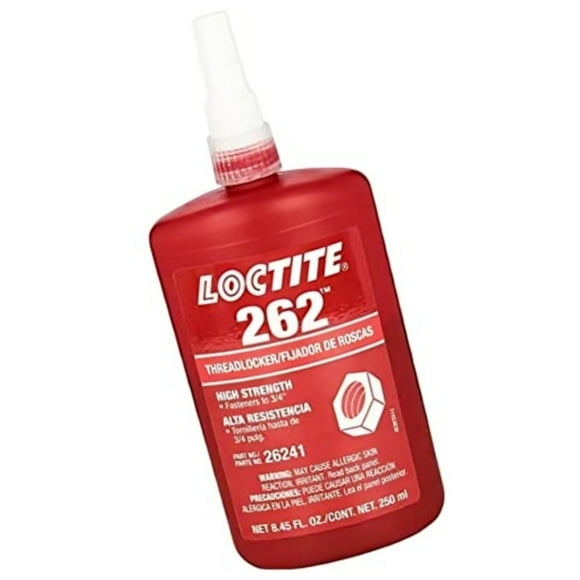 250ml Loctite 262 General Purpose Red High Strength Threadlocker 2024 Expiry
