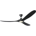 thumbnail image 1 of Monte Carlo 3MAVR70BKBKD Maverick Max Energy Star 70" Ceiling Fan with LED Light and Hand Remote Control, 3 Balsa Wood Blades, Matte Black, 1 of 4