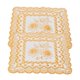 thumbnail image 3 of FDIT 7.9x7.9 Pulgadas De 2 Manteles Individuales De Oro, Alfombrillas De PVC Sin Deslizamiento, Montañas Rusas Lavables Para La Fiesta De Bodas Decoración De La Cocina Del Hogar, 3 of 7
