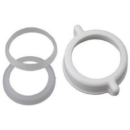 

2pk Brass Craft 829-054 Master Plumber 1-1/4 Or 1-1/2 Inch Tube White Plastic Nut And Washer
