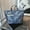 Blue, variant on Heavy Duty Tote Bag for Women, Glossy Zipper Print Tote Bag For Commute Travel,Waterproof Kraft Paper Travel Shoulder Bag,Shopping Handbag Plastic Shoulder Bag