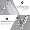 TRAHOOHandheld Shower Head 10 Mode Shower Heads with Handheld Spray