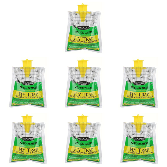 Para Trampa Moscas Desechable Atrapar Mata Insectos Exteriores