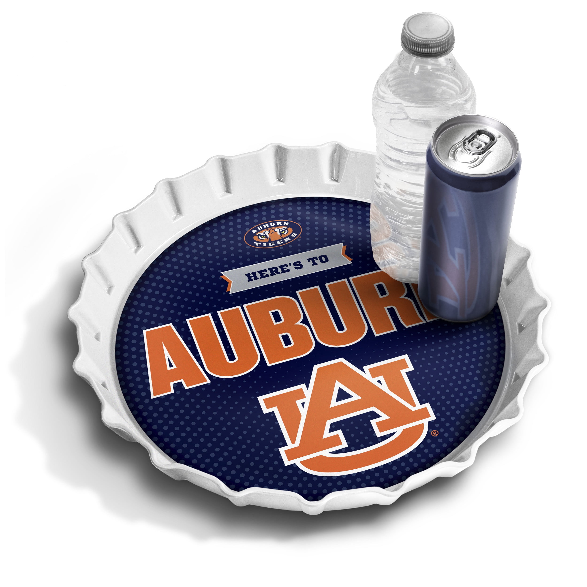YouTheFan NCAA Auburn Tigers Bottle Cap Serving Tray