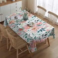 thumbnail image 2 of Pioneer Flower Floral Print Pattern Rectangle Tablecloth 60"x84",Waterproof Polyester Rectangle Table Cloth, Wipeable Spillproof Polyester Tablecloth for Dining, Camping, Indoor and Outdoor, 2 of 5