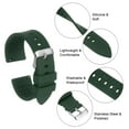 thumbnail image 6 of Uxcell Silicone Watch Band 22mm Soft Rubber Waterproof Watch Strap with Stainless Steel Buckle for Men Women, Green, 6 of 6