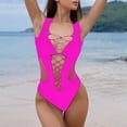 thumbnail image 2 of Women's Cut Out Fishnet Teddy Lingerie Mesh One Piece Bodysuit, 2 of 6
