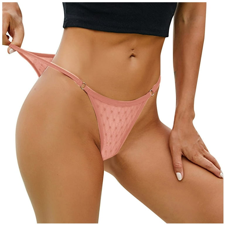 Women Underpants Ladies Underwear Low Waist Mesh See Through