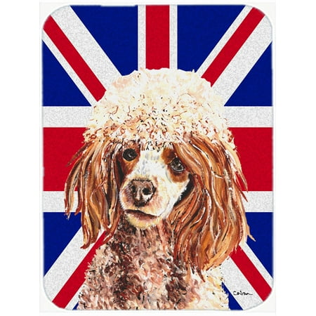 Red Miniature Poodle with English Union Jack British Flag Mouse Pad, Hot Pad or Trivet SC9888MP