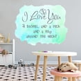 thumbnail image 2 of Quotes & Sayings Wall Decals for Children Bedroom - A great amount of Love Sign Love DIY & Creativity Boy Girl Bedroom Wall Sticker - Size: 10 In x 8 In, 2 of 5