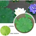 thumbnail image 2 of Paquete de 8 almohadillas de lirio de agua artificial de 4 tamaños para plantas flotantes y hojas de loto realistas para el hogar, jardín, estanques, piscina, acuario, paisaje, 2 of 5