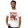thumbnail image 4 of Ugly Christmas Pattern NASA Santa Men's Graphic T Shirt Tees Brisco Brands S, 4 of 5