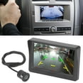 thumbnail image 3 of Backup Camera Monitor Kit, 2 Video Inputs Night Vision Weatherproof Car Rear View System  for RVs Trailers Trucks Pickups Round Camera,Butterfly Camera,4LED Light Camera,License, 3 of 7