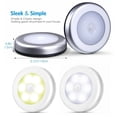 thumbnail image 5 of LED Night Light Wireless Battery Powered ABS Wall Lamp Energy-saving Automatic Bedside Lights Bedroom Closet Stairs Cabinet White Light/6000, 5 of 8